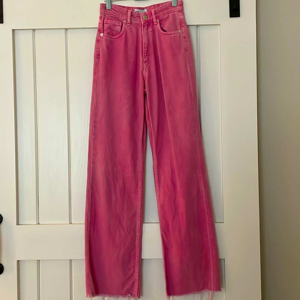 ZARA Pink Jeans size 4